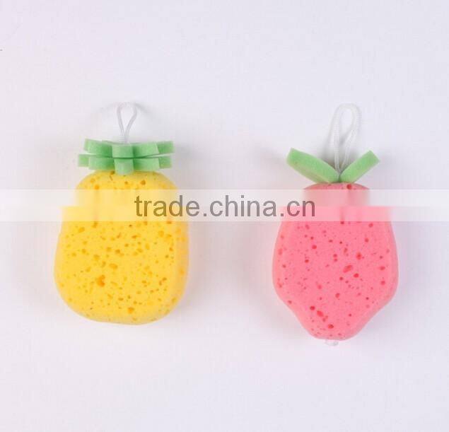 Pineapple sponge kitchen cleaning sponge PU sponge customized shape