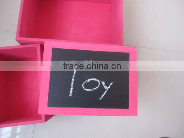 Wholesale wooden crates with chalk board front