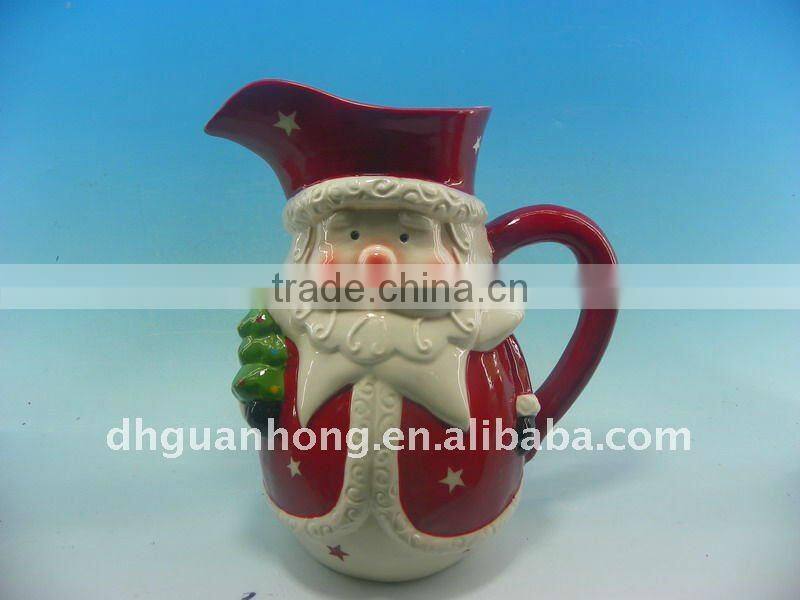 Ceramic Xmas Kettle