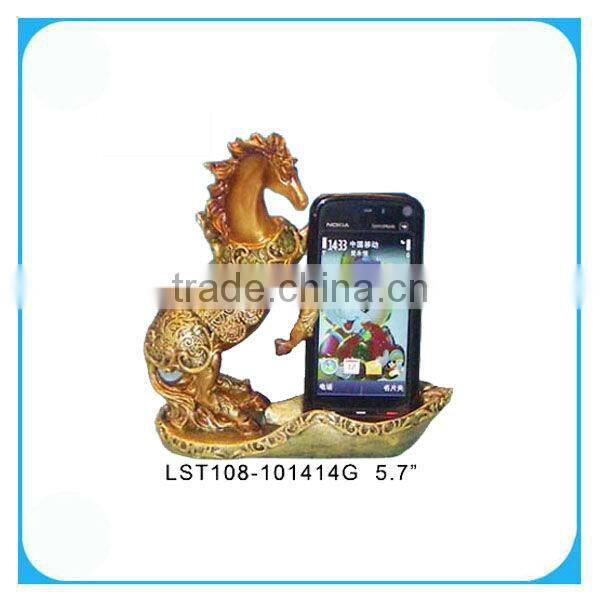 Home Decorative Polyresin Horse Golden Handcrafts