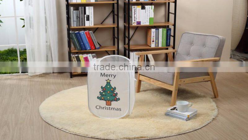 2017 new arrival specia design Pop Up Foldable Clothes Laundry Hamper Laundry Basket Christmas