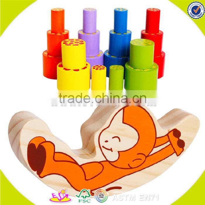 wholesale Wooden Balance game toy for kids,Cheap balance game toy,DIY colorful wooden balance game toys W11F046
