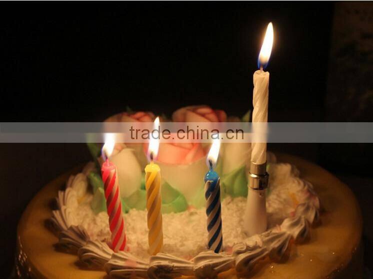 Factory Music Colour Screw Thread Birthday Candle