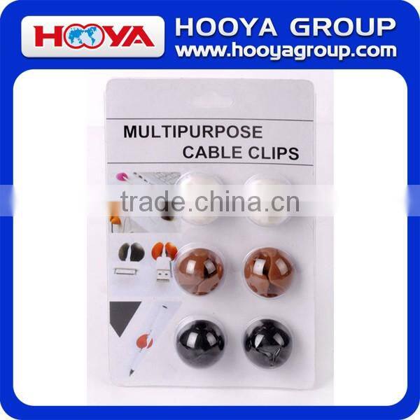 6pcs univeral solid line fixing clamp cable