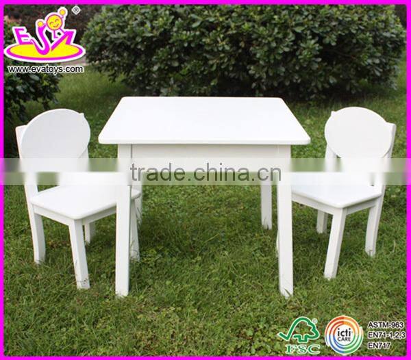 New and popular wooden table chair,modern children dining table and chair set toys,outdoor kids wood table and chair W08G039