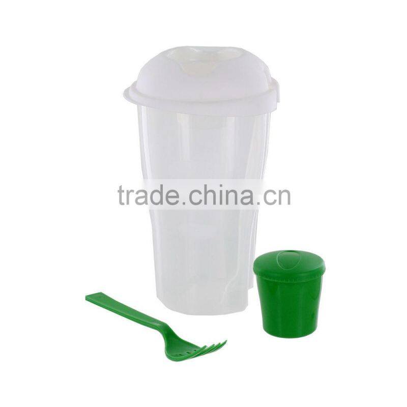 2017 new Salad to go Mug with Dressing Container & Fork