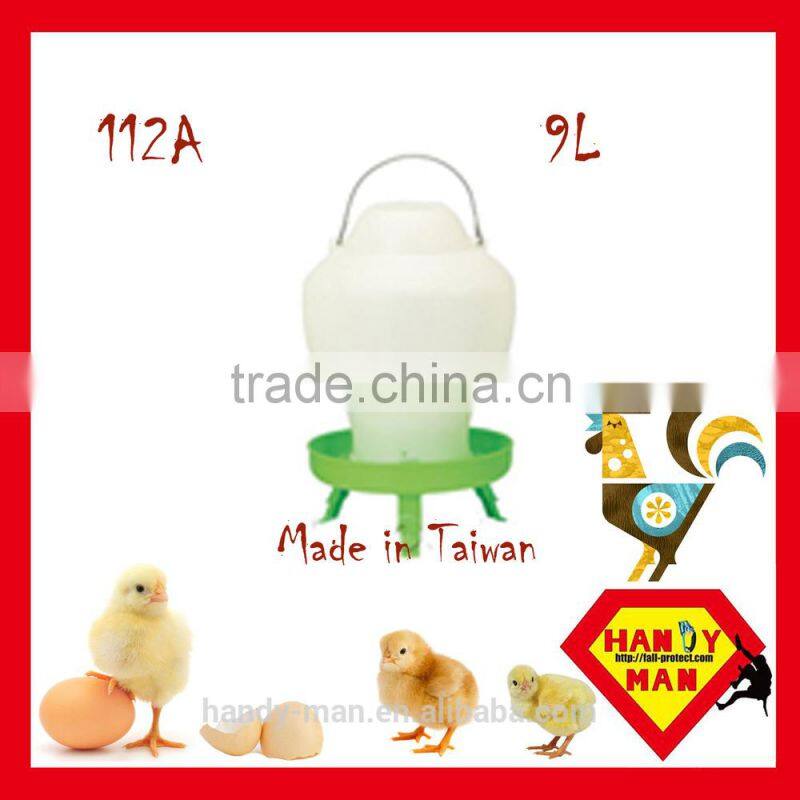Ball Type Drinker 9L Wih 3 Legs Durable Chicken Poultry Drinker