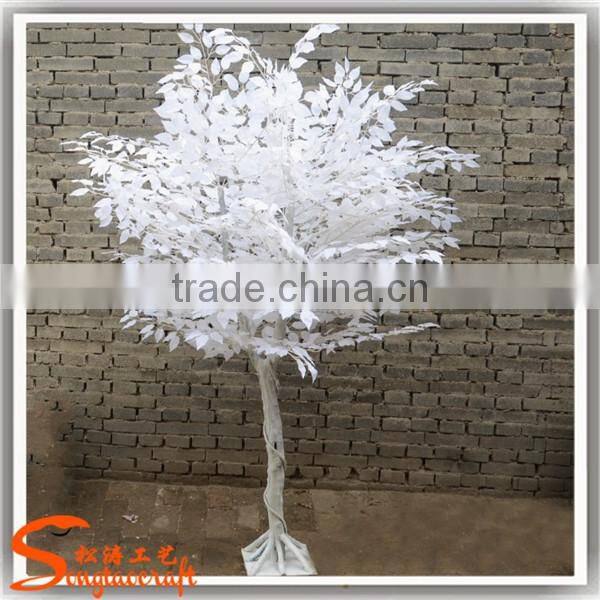 Lower Price Plastic Landscaping White Ficus Tree For indoor wedding