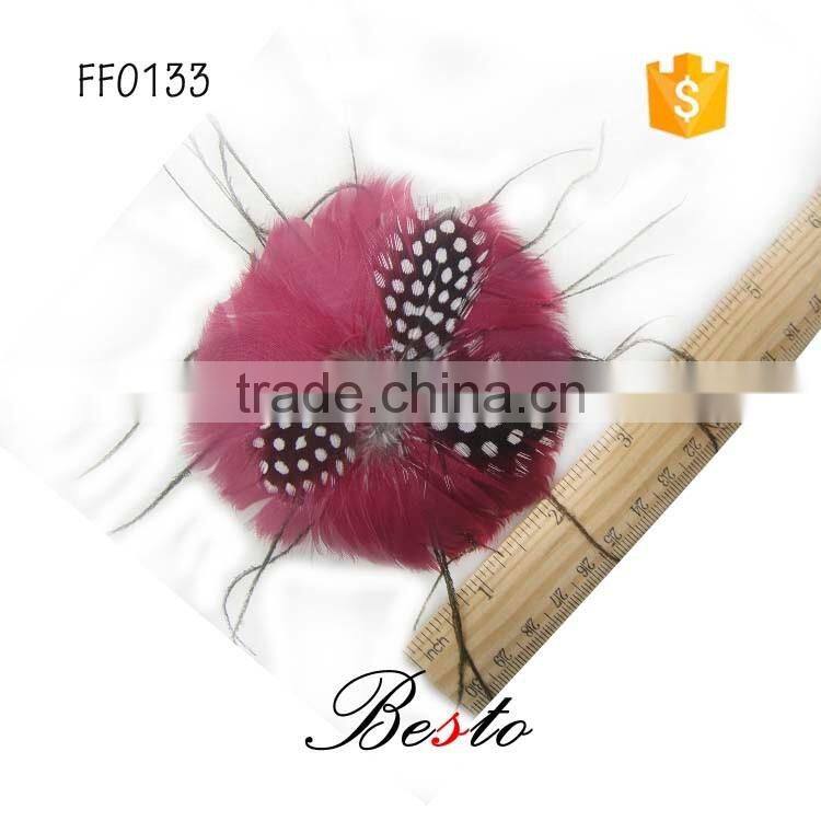 Fashion new product feather jewelry,feather flower garment accessory for girl's dresses