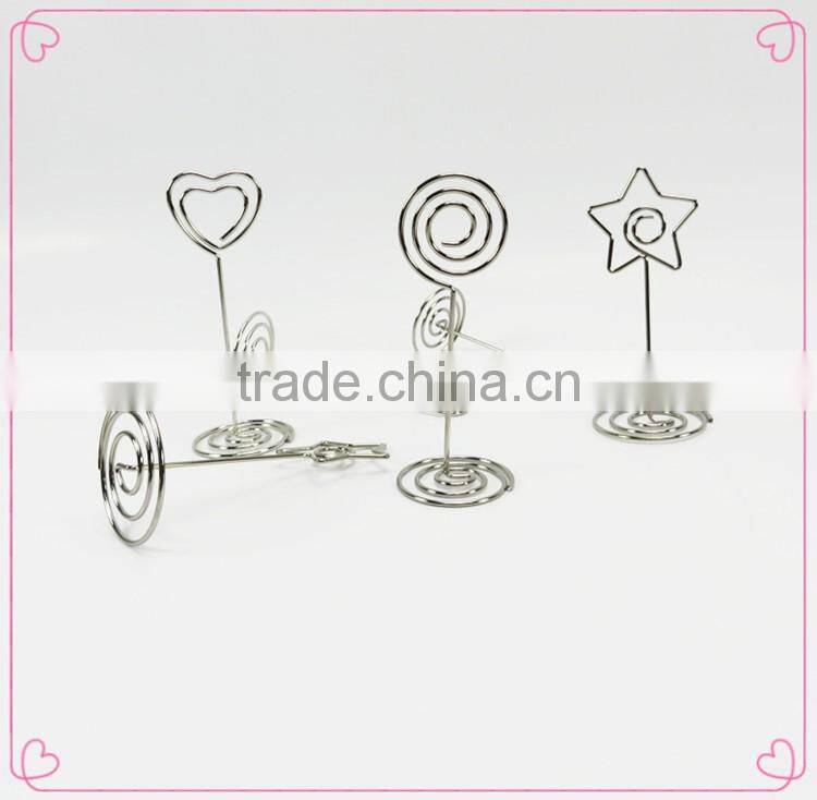 DIY craft OEM metal wire card photo memo picture holder clips