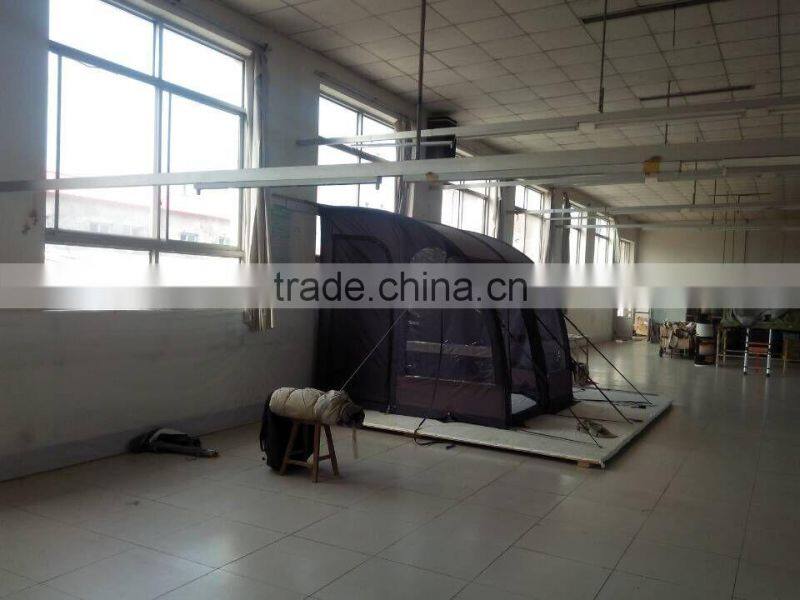 Durable inflatable camping auto vehicle tent