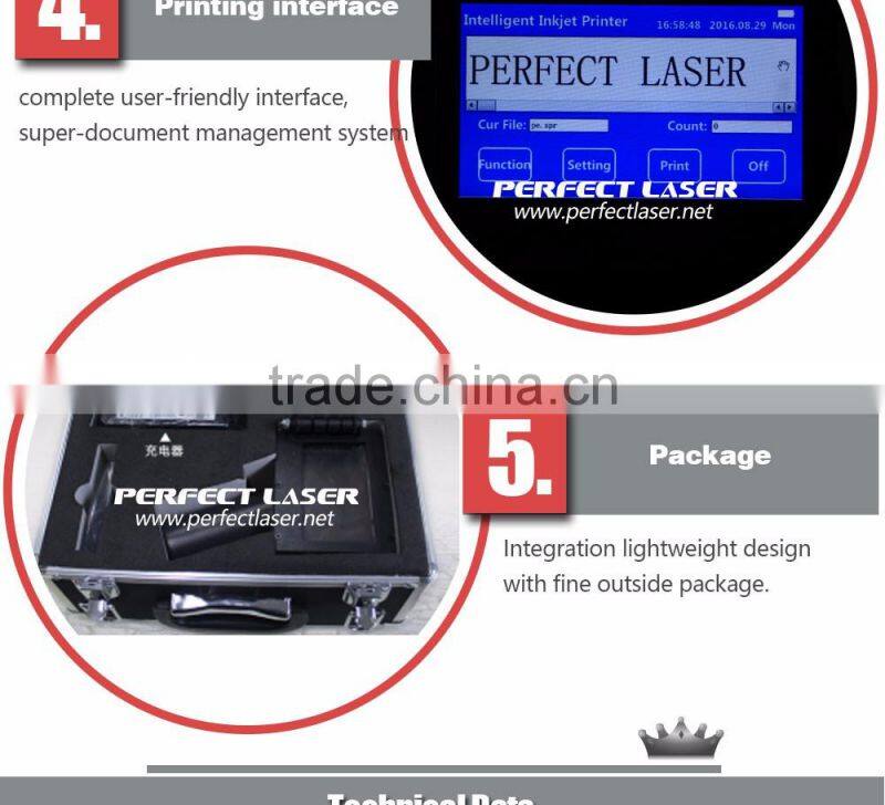 Perfect Laser- Mini Portable Packing Logo Inkjet Printer-PM-600B-Lily