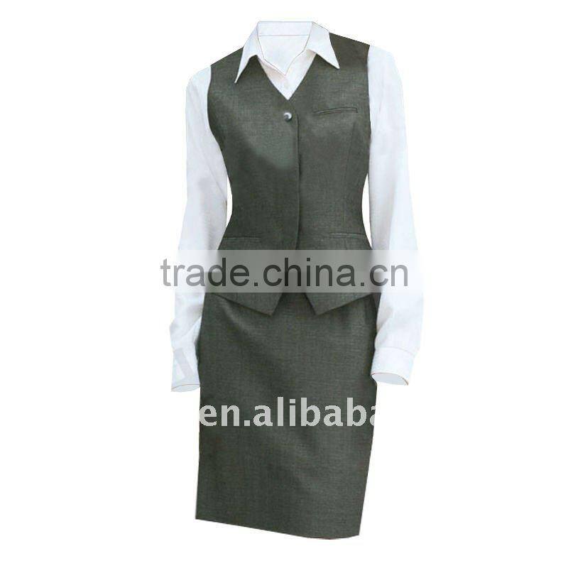 2012 office lady perfashional Uniform for bank & hotel,blouses