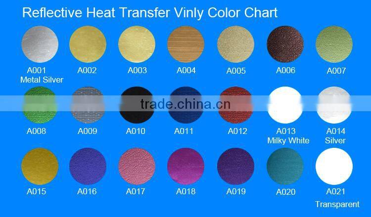 PVC customer design metallic colors heat transfer vinyl for clothing