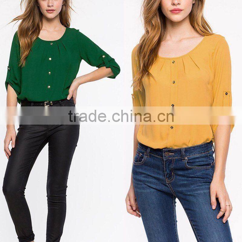SZXX New Hot Sale Womens Lady Casual Design Shirt Blouse