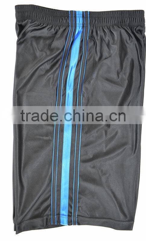 Newest design sport shorts 180G polyester tricot shorts without brushed