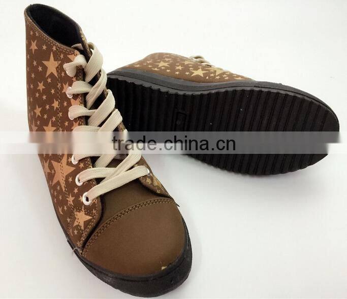GZY Wholesale china canvas ladies shoes fashion high platform