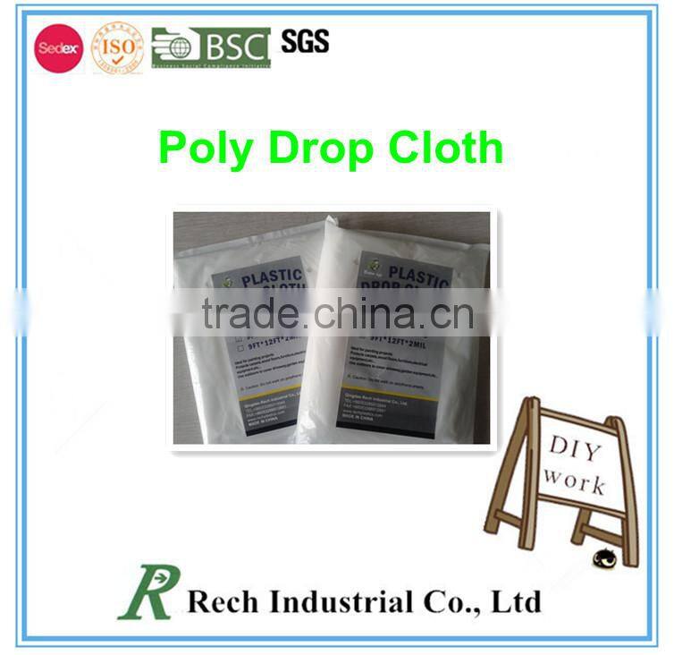 LDPE DROP CLOTH/SHEET WITH 1 MIL