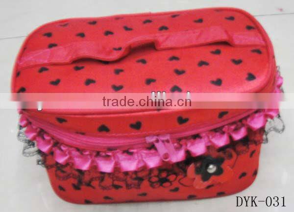 fashion ladies satin cosmetic bag