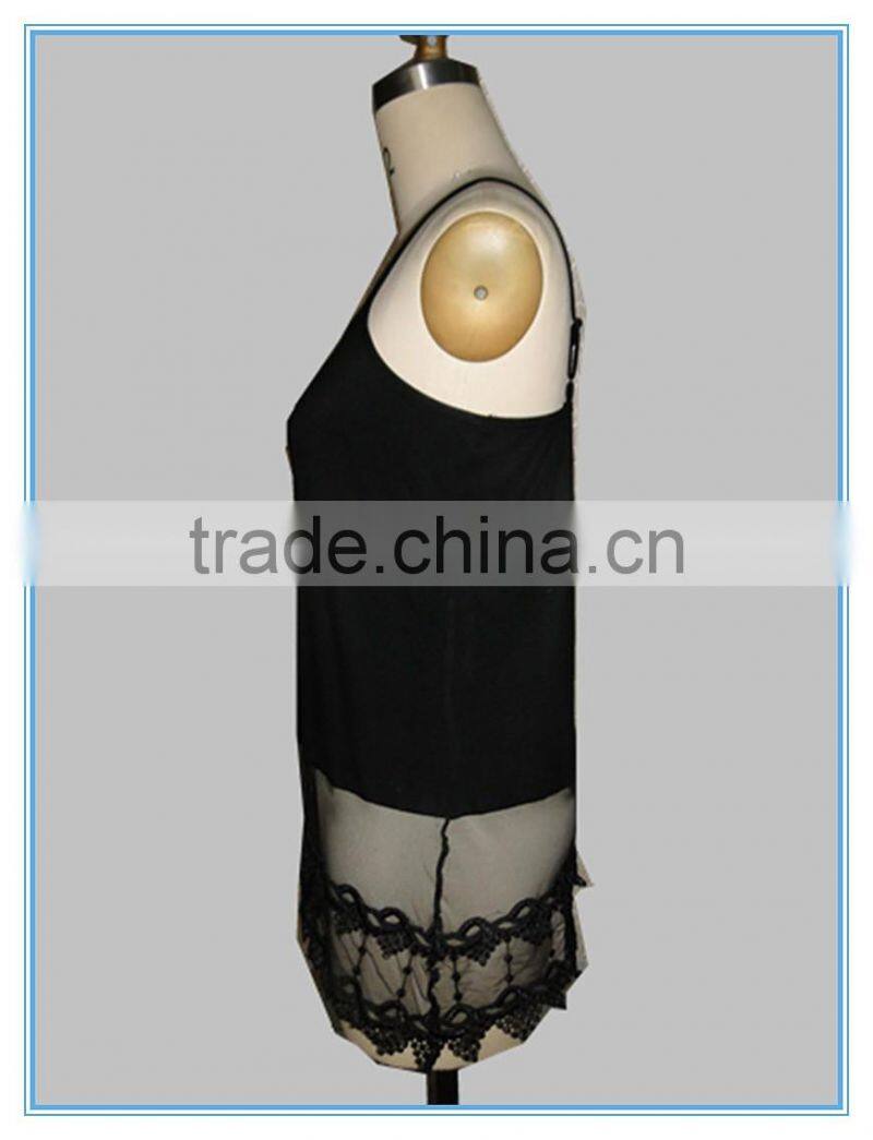 Ladies Fashion Lace Cotton Spandex Camisole For Underwear