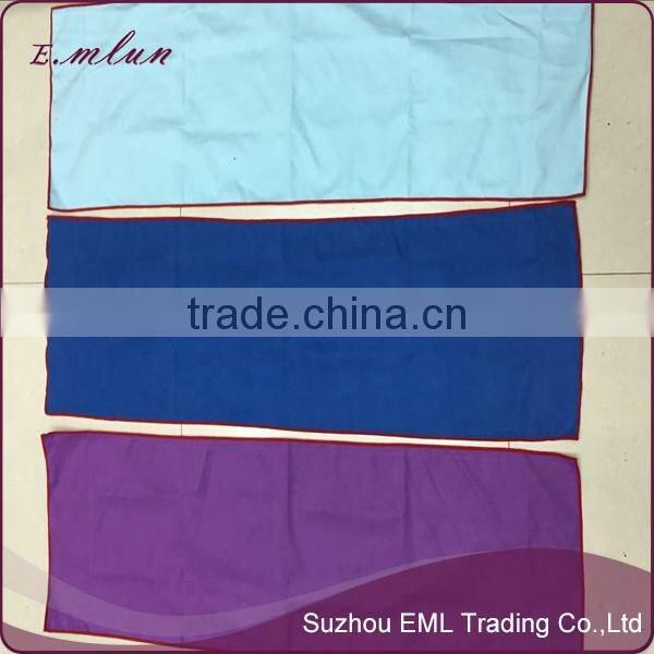 blank pure color towel Camping Travel Sports Microfiber Towel for custom Transfer Printing