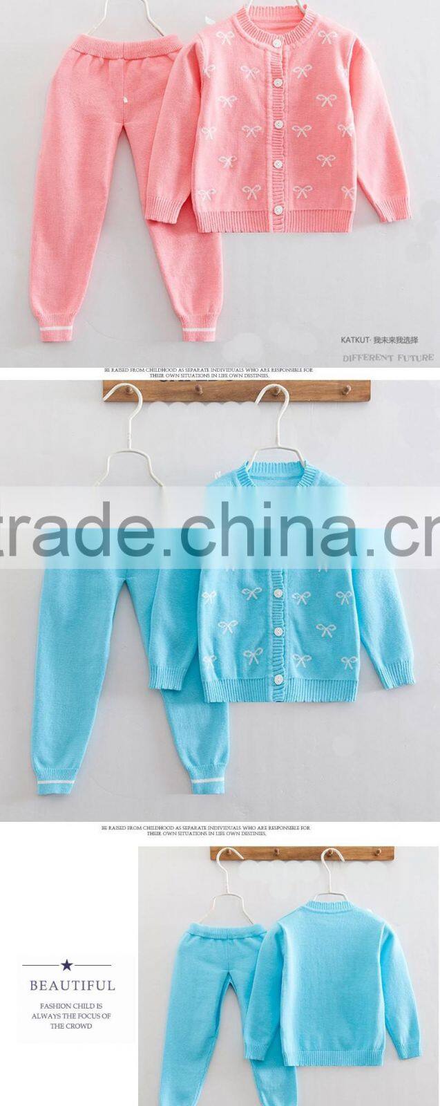 2016 newest newborn baby sweaters 2 pieces playsuit track suits