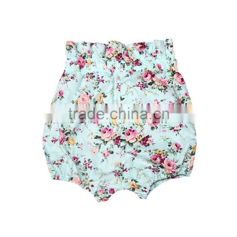 Baby girl new design color combination shorts for summer plain color kids shorts