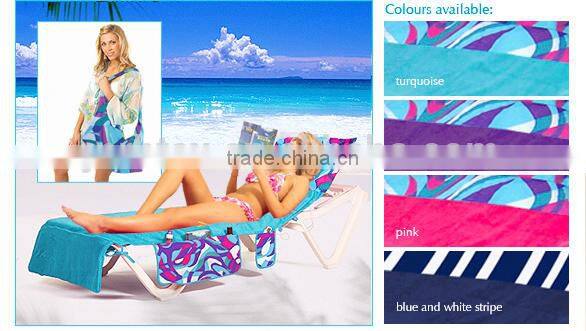 High quality cotton lounger beach towel