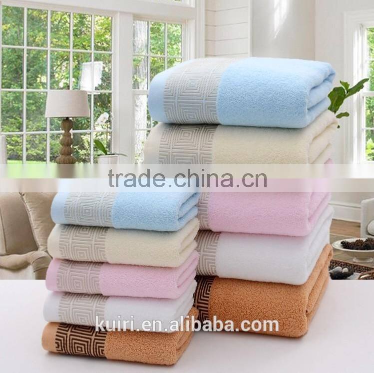 100%Cotton Luxury Hotel Bath Towel white color home Absorbant Bath Towel