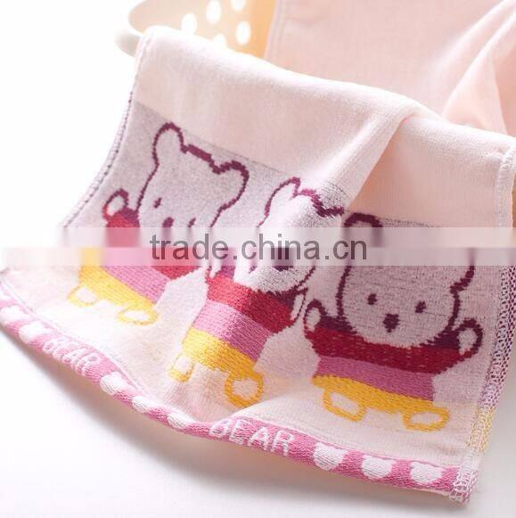 100%Cotton cartoon design terry fabrict kids cheap bulk face towel