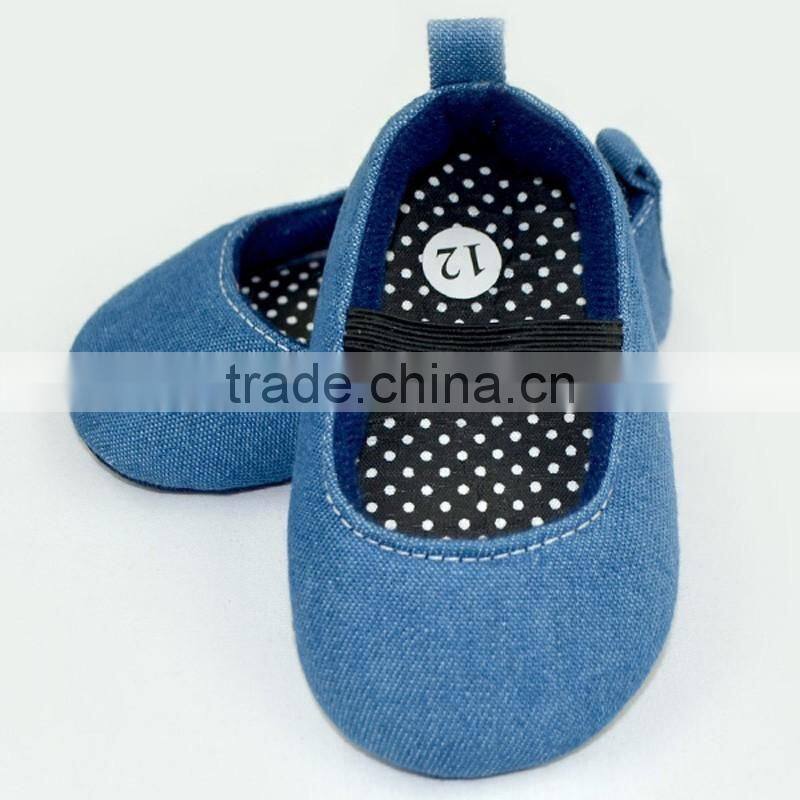 Denim Color Point Baby Girls Prewalker Shoes Buster Brown Baby Walking Shoes LBF2015122304