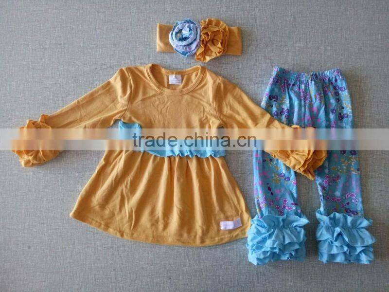 Fall remake outfits girls boutique clothing 2016 wholesale children's boutique clothing kids clothes wholesale china