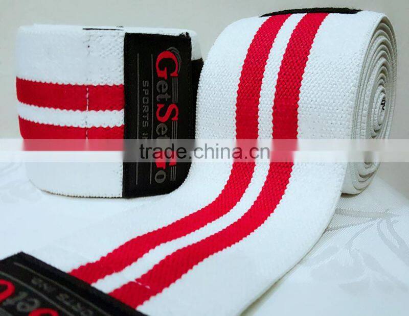 Elasticated Weightlifting Knee Wraps