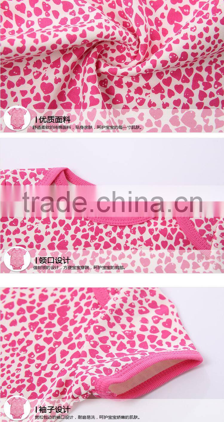 100% cotton autumn europe 5pcs rompers suit baby clothing sets