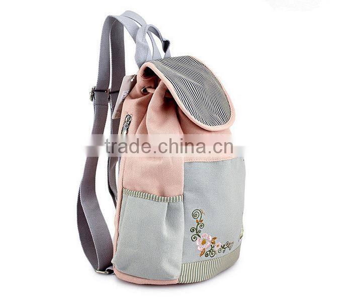 Korean design Canvas backpack, Travel bag, EMB bag