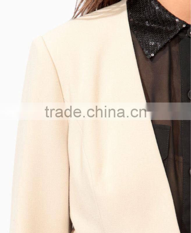 Textured Peplum Jacket