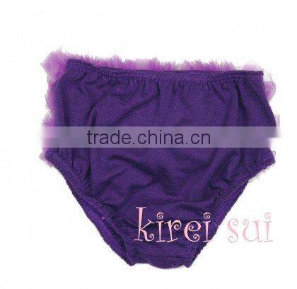Baby Purple Ruffles Chiffon Bloomers Panties T44