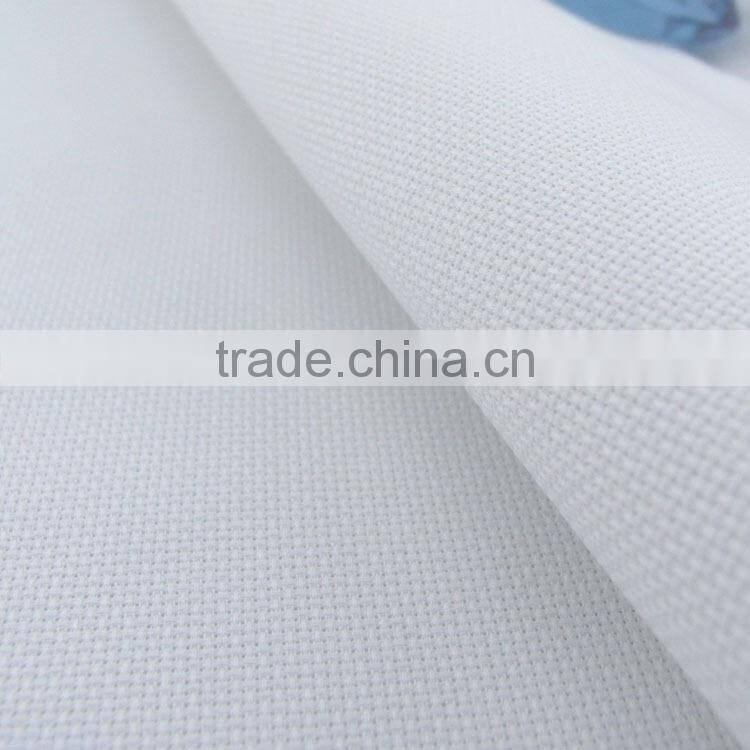 Cross-stitch embroidery cotton fabric superfine H - 14 ct, white, optical margin