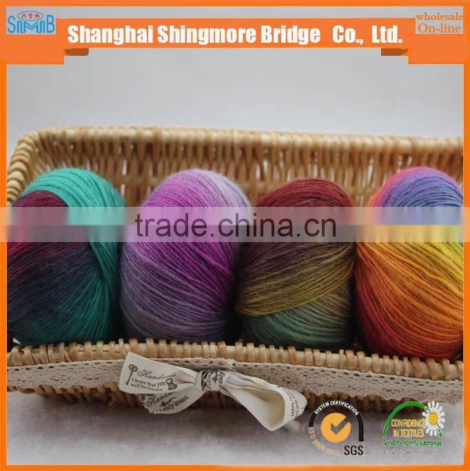 2017 china hot sell hand knitting yarn, cheap wholesale 3.6Nm australian merino wool yarn for knitting sweaters