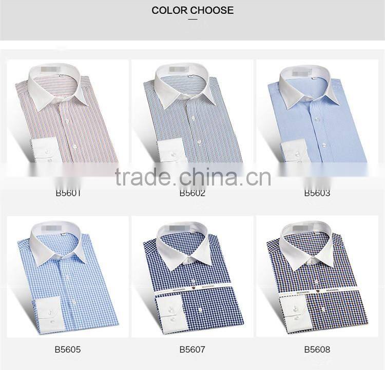band collar long sleeve french cuff 100% cotton mans shirts