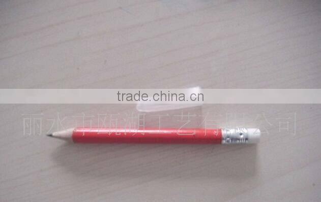 Golf pencil with eraser
