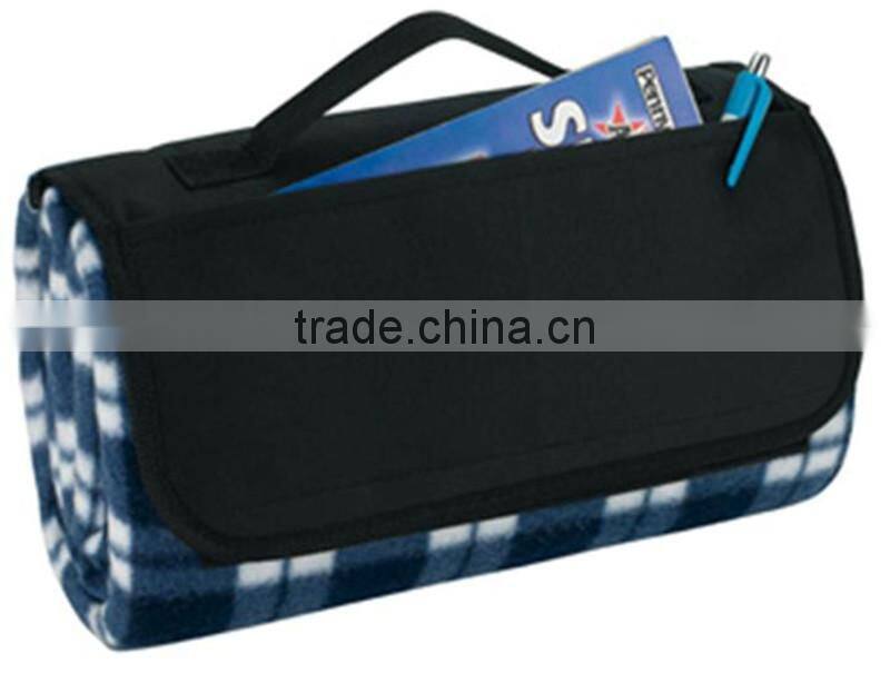 2015 New Style Double Layers Polar Fleece With Oxford Foldable Waterproof Picnic Rug