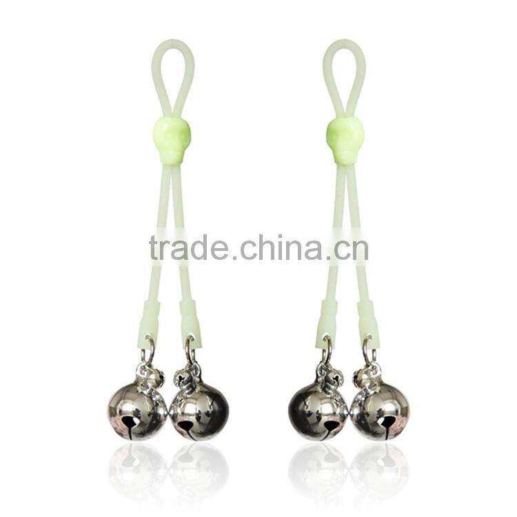 Fluorescence Sexy Skull Girls Nipple Cover Pasties Chain Clasps Clamps
