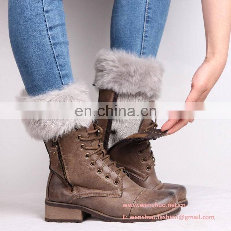 2016 Latest Winter Joker Faux Fur Women Ankle Socks