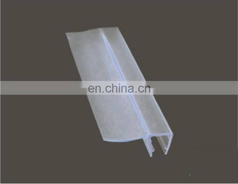 90 degree PVC shower door seal and waterproof strip for 6mm, 8mm, 10mm, 12mm, 15mm glass door