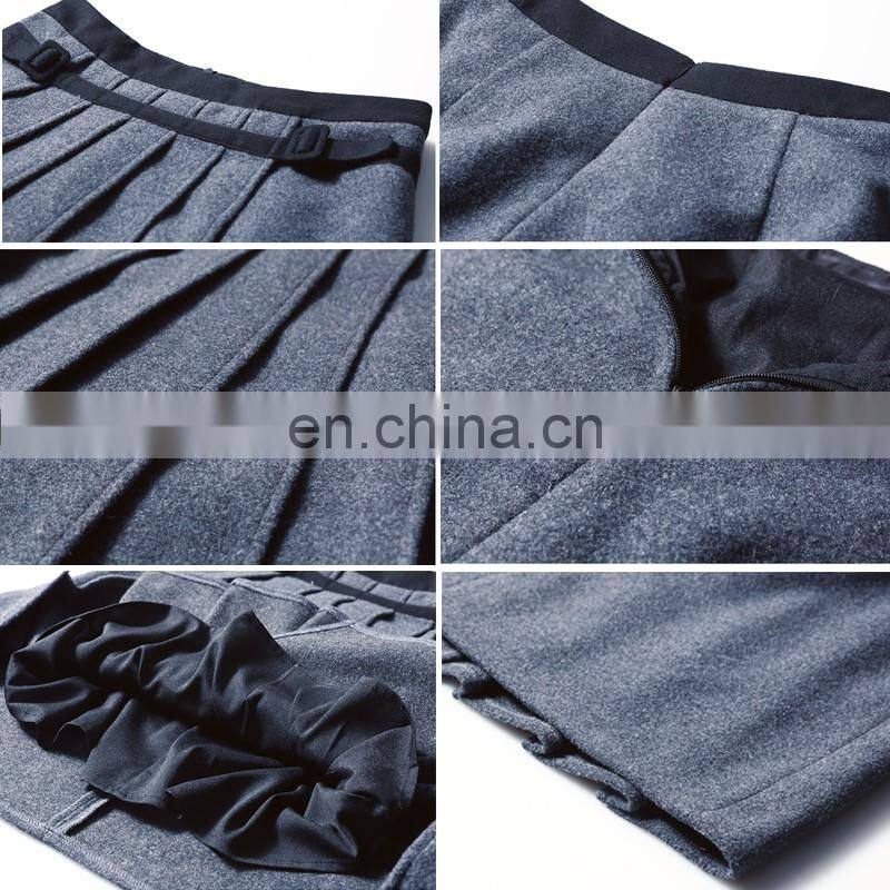 New Fashion A-Line Skirts, Grey Pencil Skirts, Pleated Skirts