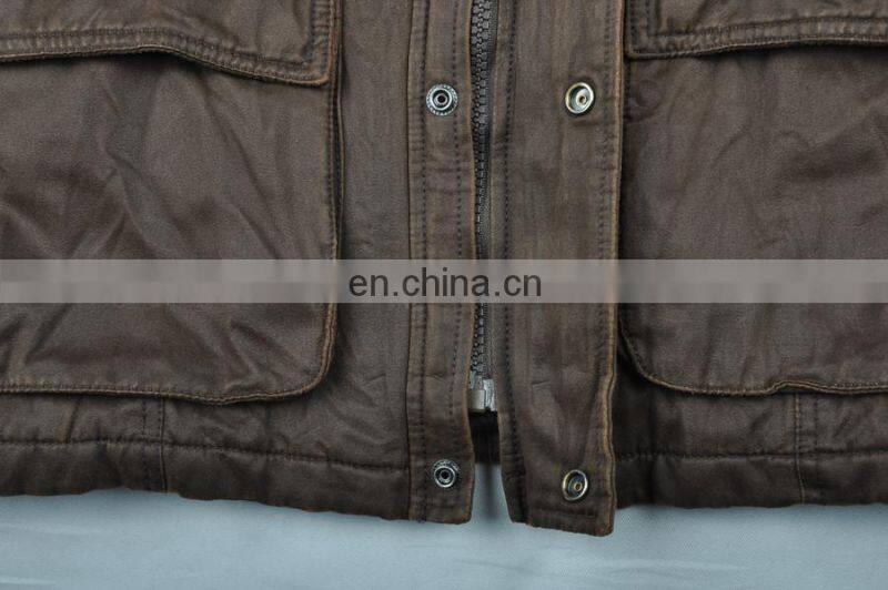 2017 hot sale fashion men cotton wash jacket