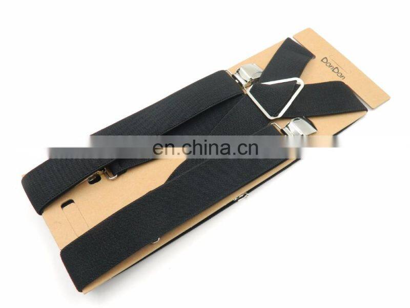 Top high quality X Style Various colors elastic suspenders for boys and girls