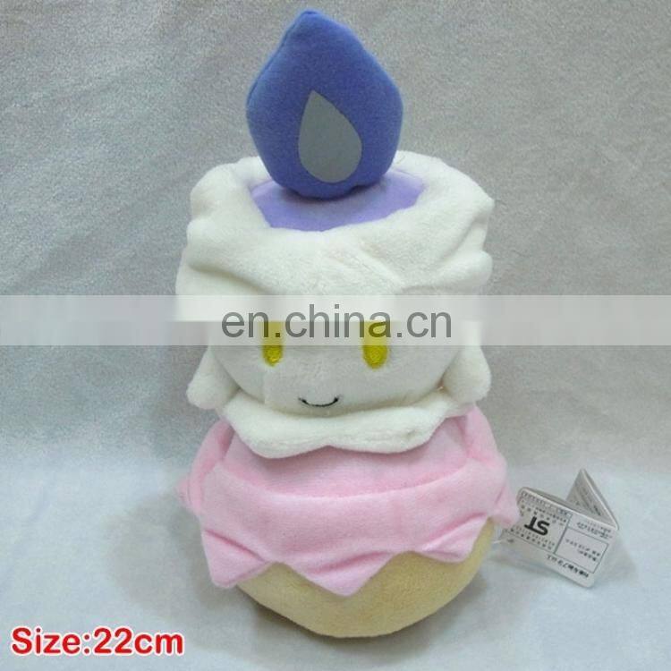 Fashion Anime White Pokemon Plush Litwick Plush Wholesale Cos Pokemon Litwick Plush for Kid