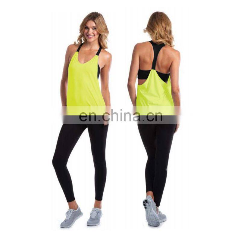 Dry fit womens back sports tank top